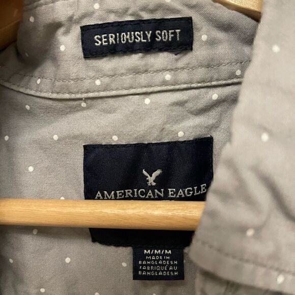 American eagle Mens Slim Fit Casual button down shirt - Picture 3 of 4